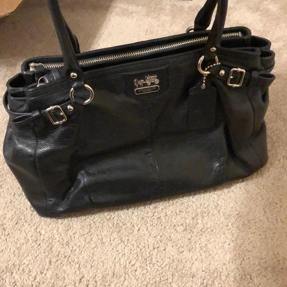 Black coach purse
